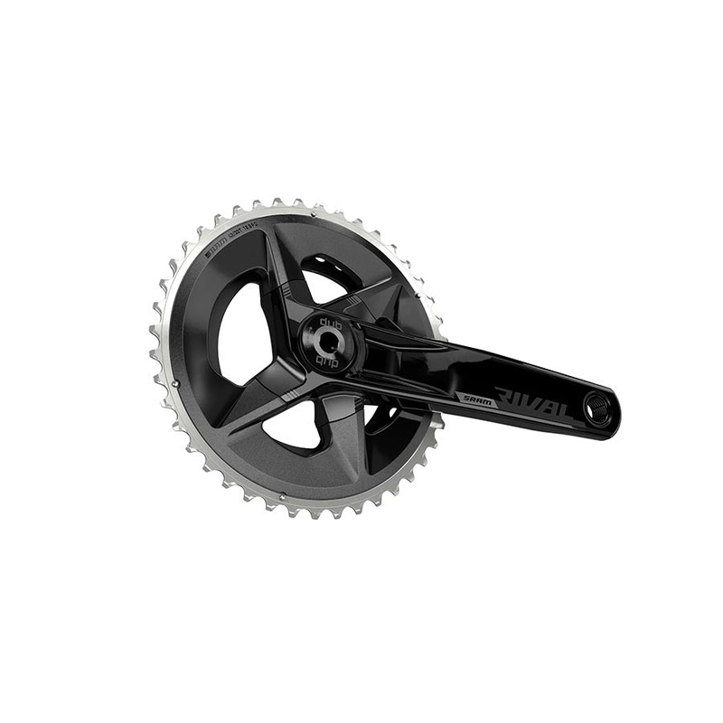 SRAM Rival AXS Wide Crankset – 160mm 12-Speed 43/30t 94 BCD DUB Spindle Interface BLK D1