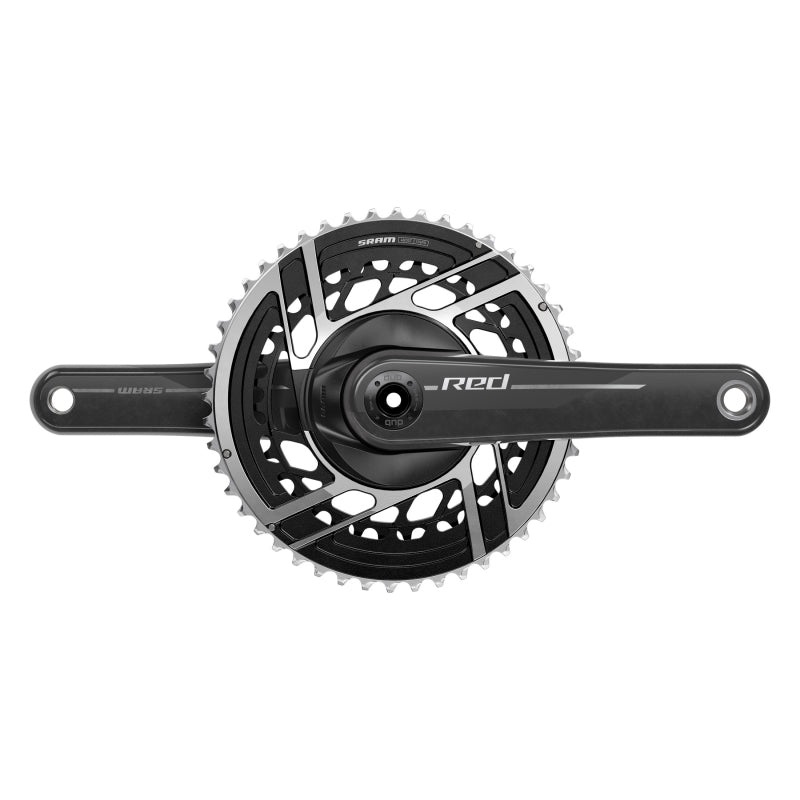SRAM RED Crankset – 170mm 2x 12-Speed 46/33t 8-Bolt Direct Mount DUB Spindle Interface Natural Carbon E1