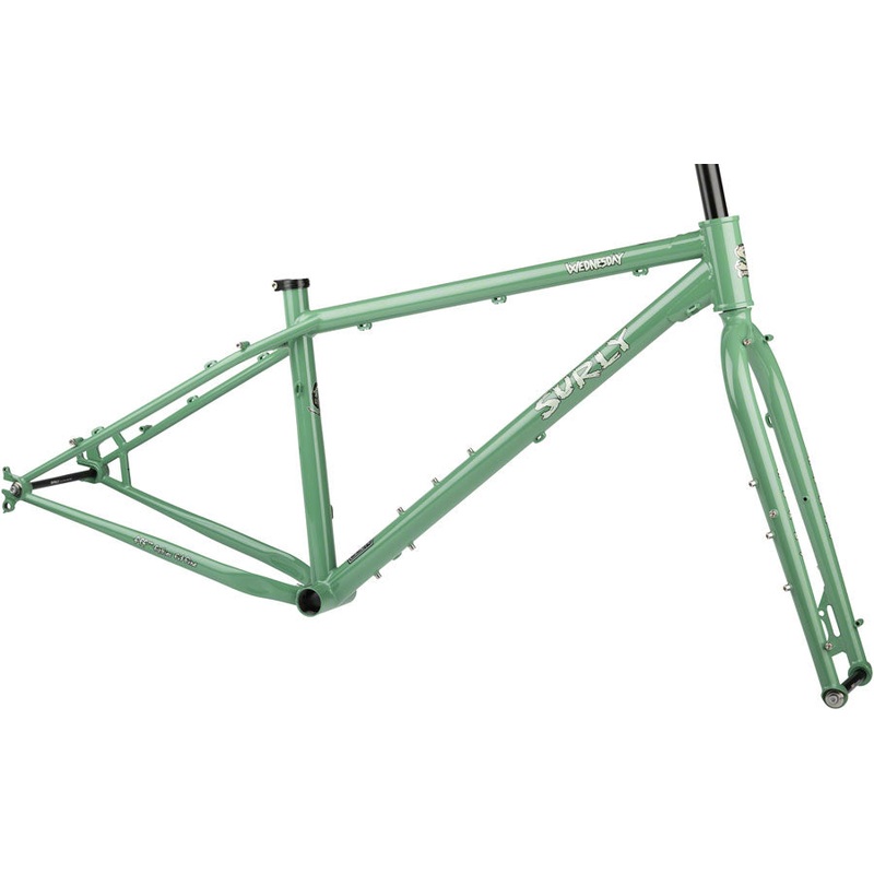 Wednesday Fat Bike Frameset – 26 Steel Shangri-La Green Small
