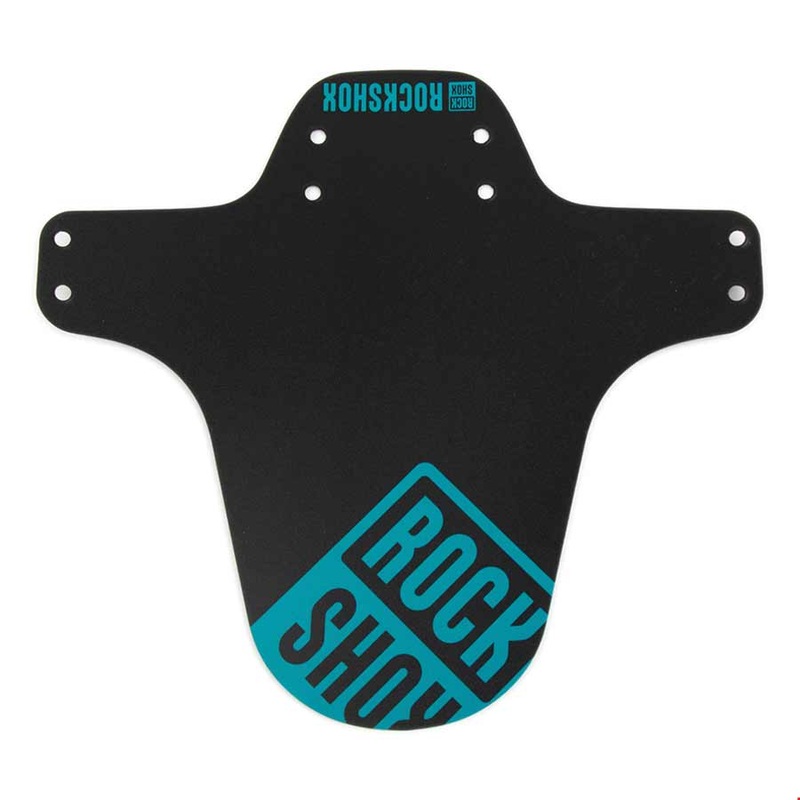 MTB Fender Short Zip Tie Black w/Teal