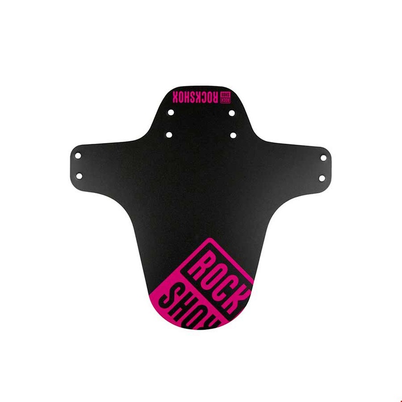 MTB Fork Fender Black with Magenta Print