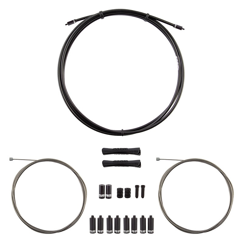 SRAM SlickWire Shift Cable Housing Kit – Road/MTB 4mm Nylon Braided BLK