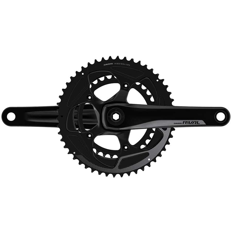 SRAM Rival 22 Crankset – 172.5mm 11-Speed 50/34t 110 BCD GXP Spindle Interface BLK