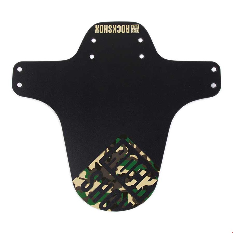MTB Fender Black with Green Camouflage Print