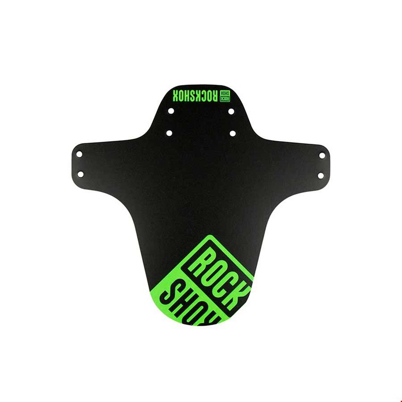 MTB Fork Fender Black with Neon Green Print