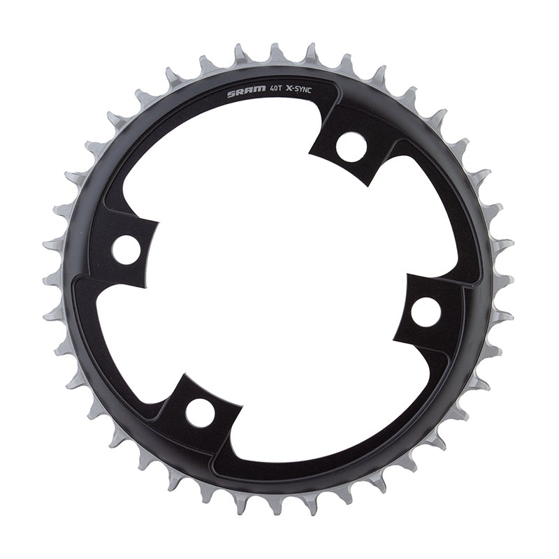 SRAM 40 Tooth 107mm BCD x 4-Bolt 1×12-Speed X-Sync Chainring Blast Black
