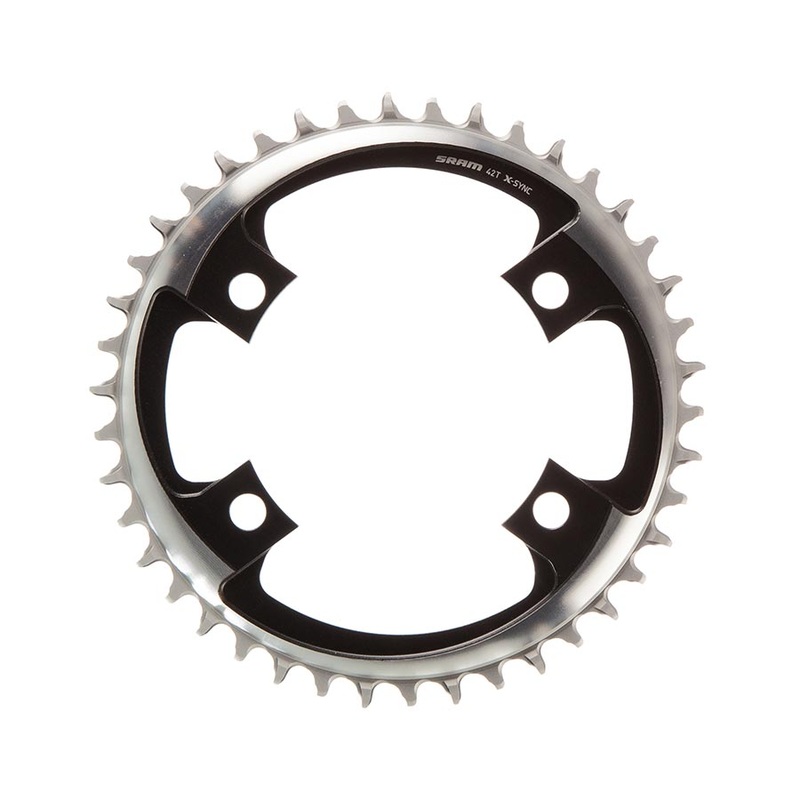 SRAM 42 Tooth 107mm BCD x 4-Bolt 1×12-Speed X-Sync Chainring Polar Gray