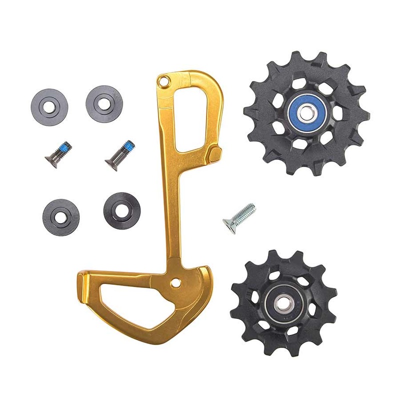 XX1 Eagle Ceramic Bearing Pulleys and Gold Inner Cage