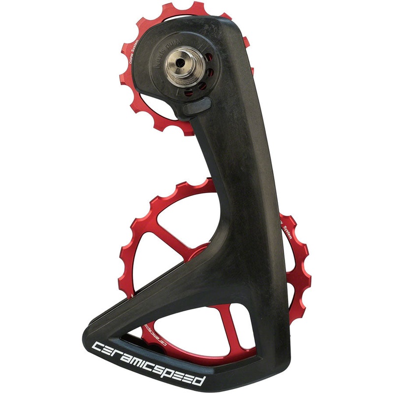 OSPW RS Pulley Wheel System Shimano Dura-Ace 9250/Ultegra 8150  – Aluminum Pulley Carbon Cage Red