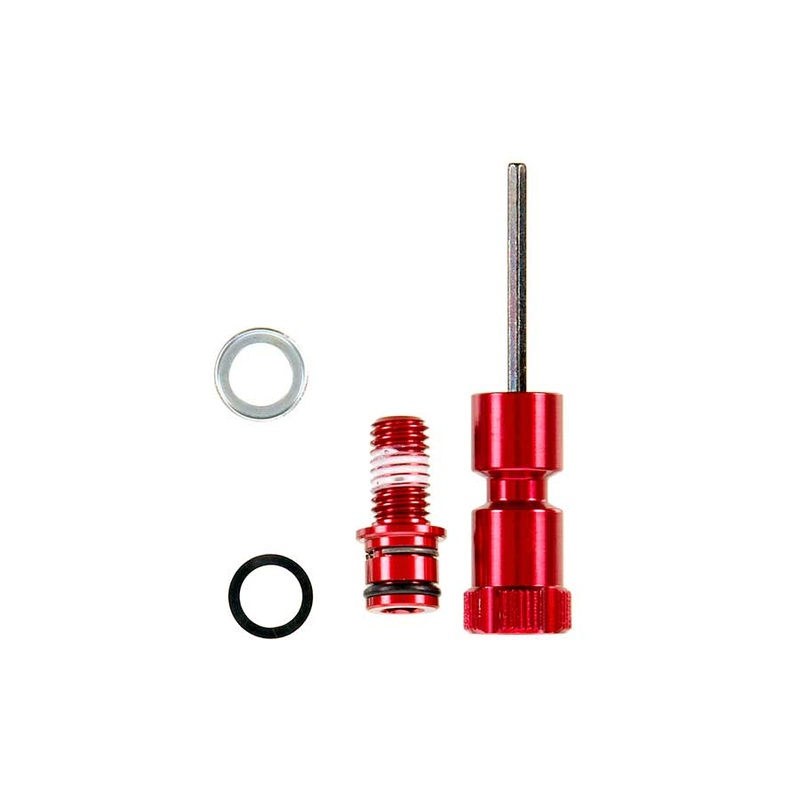Rebound Long Adjuster Knob/Bolt Kit use some 32mm Maxle lower legks Red