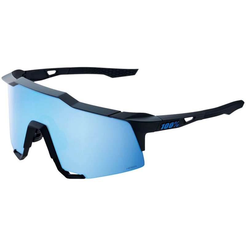 Speedcraft Sunglasses – Matte Black HiPER Blue Multilayer Mirror Lens