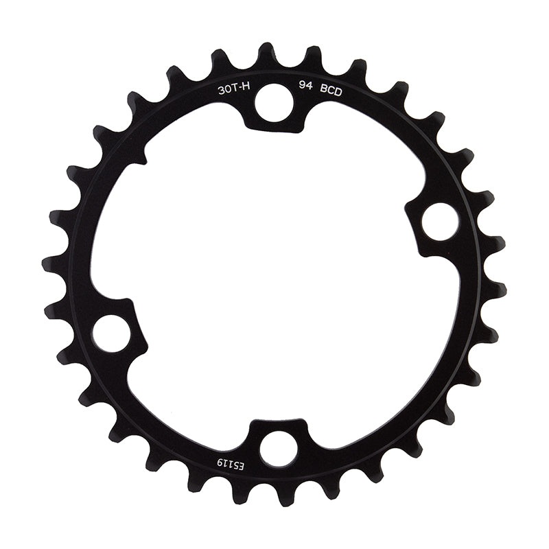 SRAM Force Wide 2×12-Speed Inner Chainring – 30t 94 BCD 4-Bolt Blast BLK For use 43t Outer