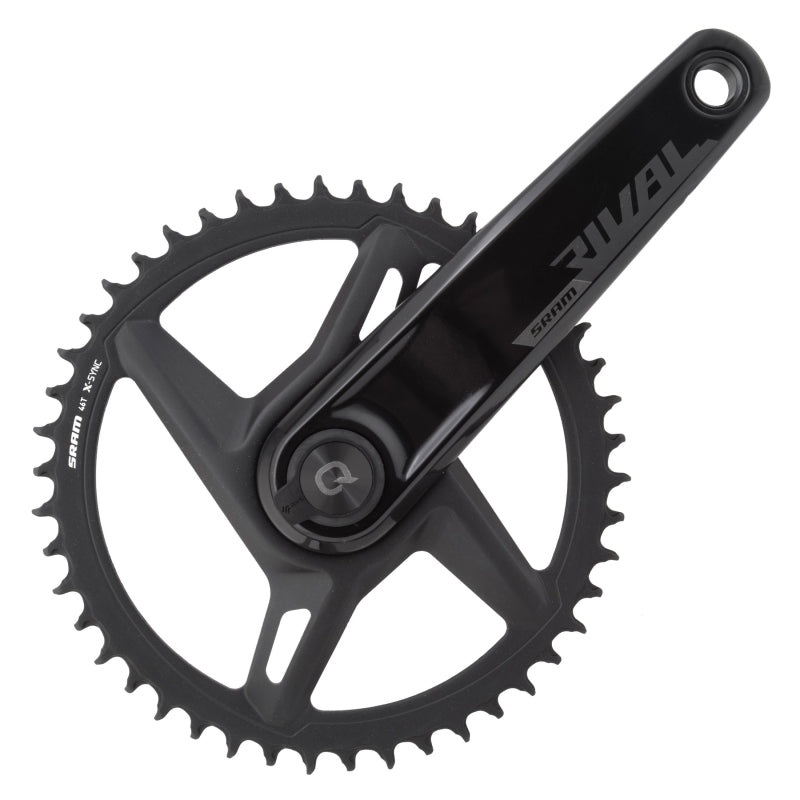 SRAM Rival 1 AXS Wide Power Meter Crankset – 170mm 12-Speed 46t 8-Bolt Direct Mount DUB Spindle Interface BLK D1