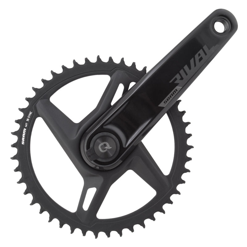 SRAM Rival 1 AXS Wide Power Meter Crankset – 172.5mm 12-Speed 46t 8-Bolt Direct Mount DUB Spindle Interface BLK D1