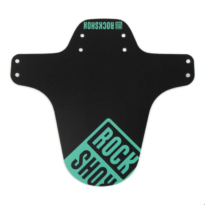 MTB Fender Short Zip Tie Black w/Seafoam Green