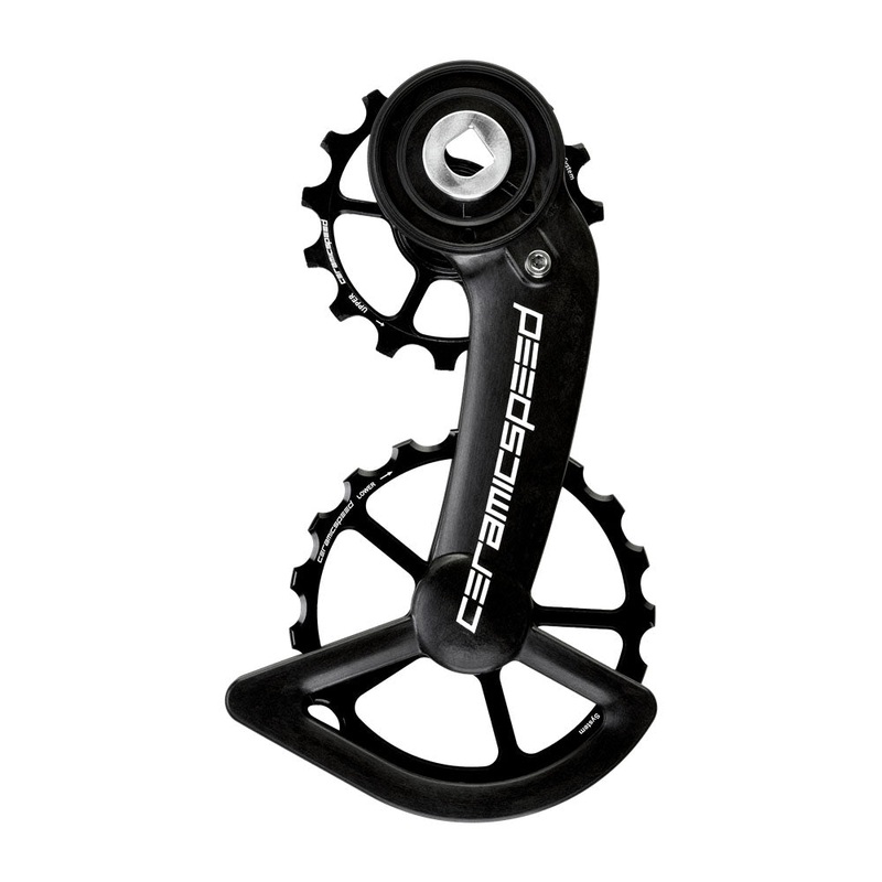 OSPW Pulley Wheel System SRAM Red/Force AXS – Coated Races Alloy Pulley Carbon Cage BLK
