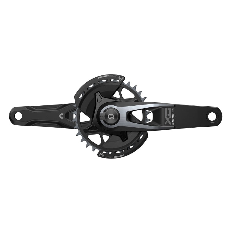 SRAM X0 Eagle T-Type AXS Power Meter Wide Crankset – 165mm 12-Speed 32t Chainring Direct Mount 2-Guards PM DUB Spindle BLK