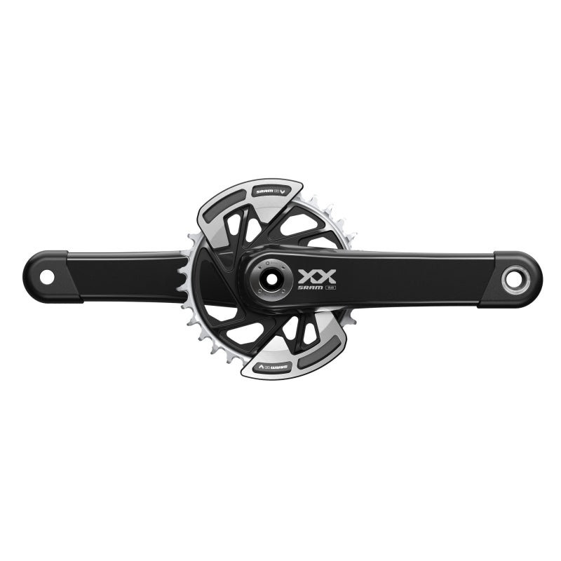 SRAM XX Eagle T-Type Wide Crankset – 175mm 12-Speed 32t Chainring Direct Mount 2-Guards DUB Spindle Interface BLK