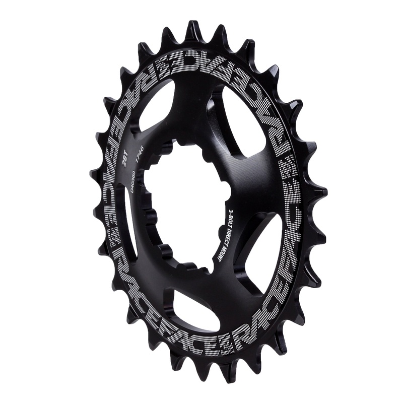 Narrow Wide Chainring: Direct Mount 3-Bolt Compatible 26t Black