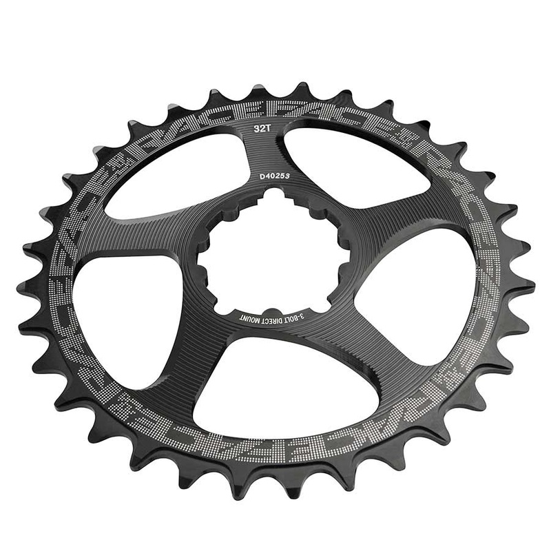 Narrow Wide Chainring: Direct Mount 3-Bolt Compatible 32t Black