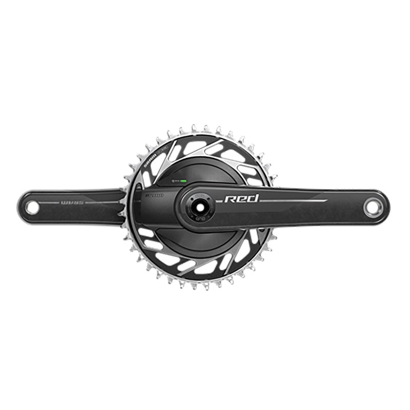 SRAM RED 1x XPLR AXS Power Meter Wide Crankset – 172.5mm 13-Speed 42t Threaded Mount 8-Bolt PM Spider DUB Spindle Natural Carbon E1