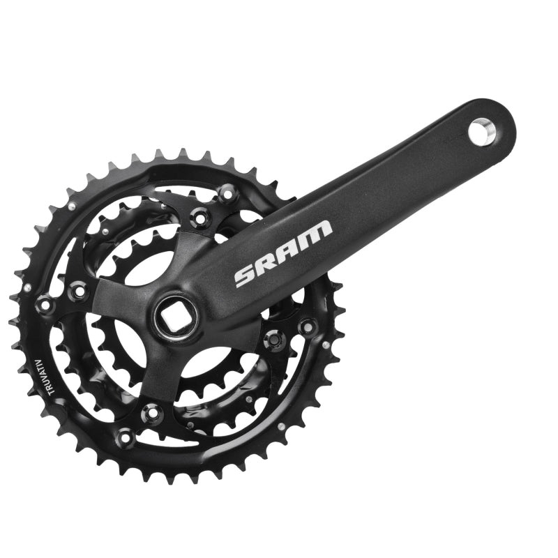 SRAM S-600 Crankset – 175mm 8-Speed 42/32/22t 104/64 BCD Square Taper JIS Spindle Interface BLK