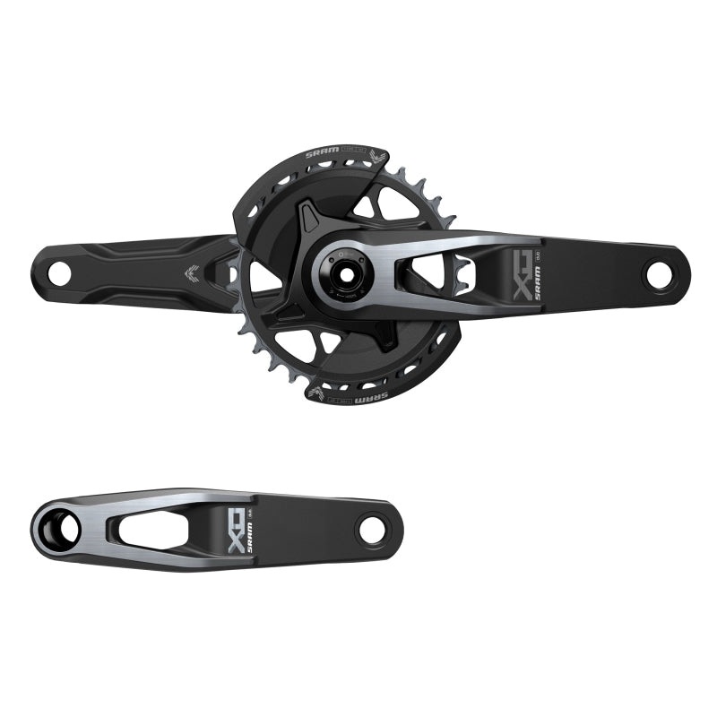 SRAM X0 Eagle T-Type Wide Crankset – 175mm 12-Speed 32t Chainring Direct Mount 2-Guards DUB Spindle Interface BLK V2