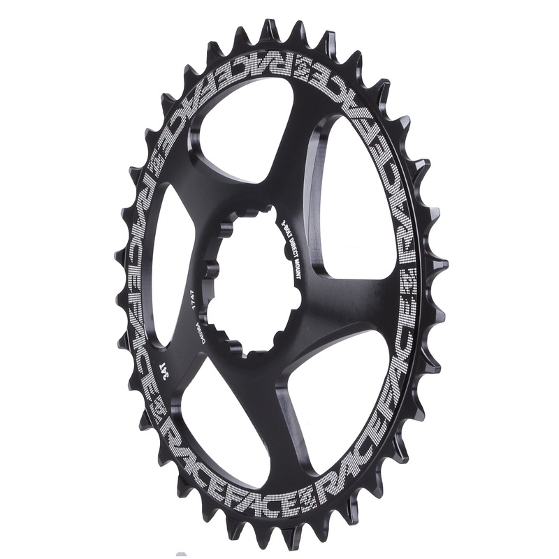 Narrow Wide Chainring: Direct Mount 3-Bolt Compatible 34t Black