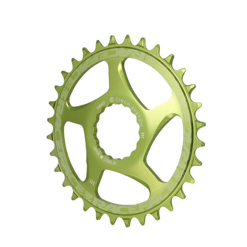 Narrow Wide Chainring: Direct Mount CINCH 32t Green