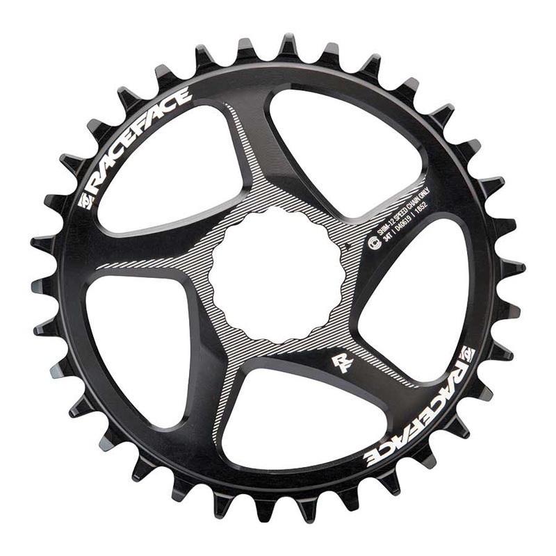 Narrow Wide Direct Mount CINCH Aluminum Chainring – Shimano 12-Speed requires Hyperglide+ compatible chain 34t BLK