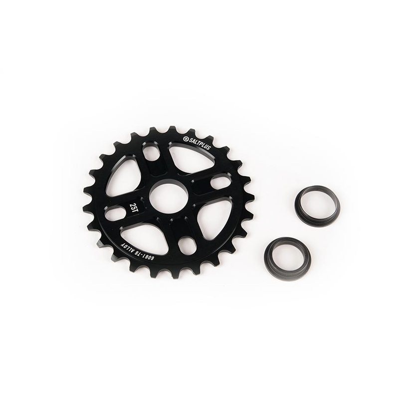 Plus Manta Chainring Teeth: 25 6061-T6 Aluminum Black
