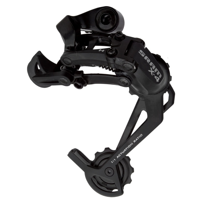 SRAM X4 Rear Derailleur – 789 Speed Long Cage Black