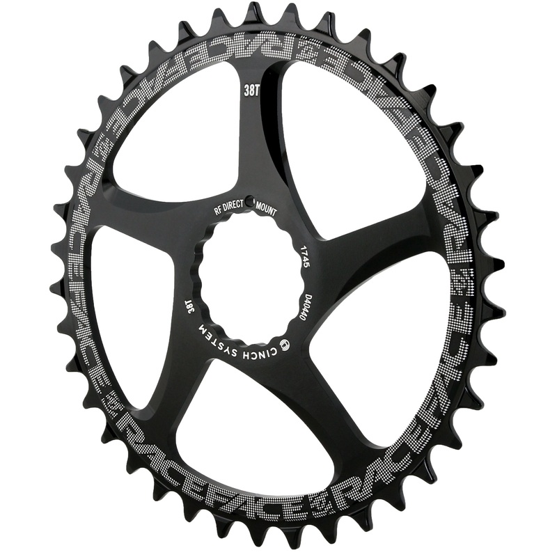 Narrow Wide Chainring: Direct Mount CINCH 38t Black