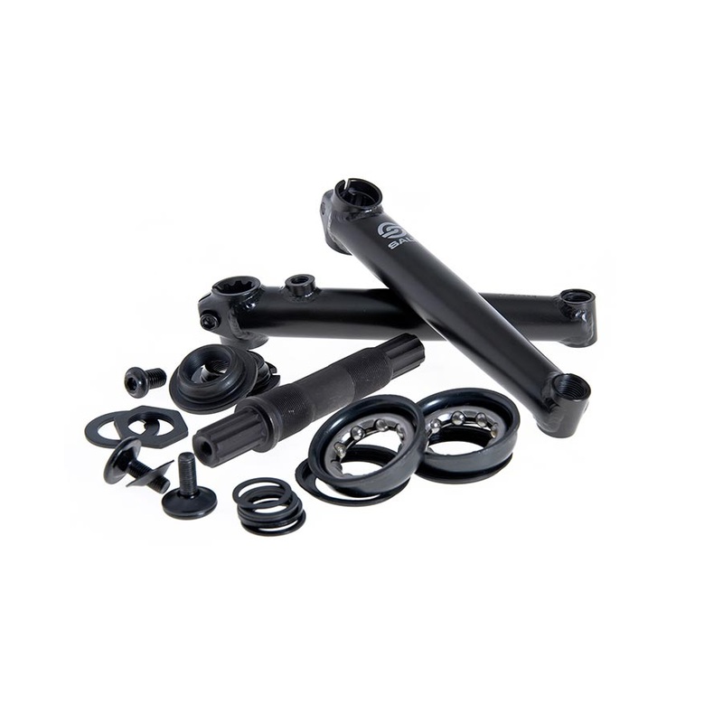 Rookie Crankset Spindle: 19mm 19mm 175mm Loose Ball Bearing Black BMX Set