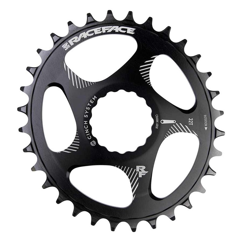 Narrow Wide Oval Chainring: Direct Mount CINCH 32t Black