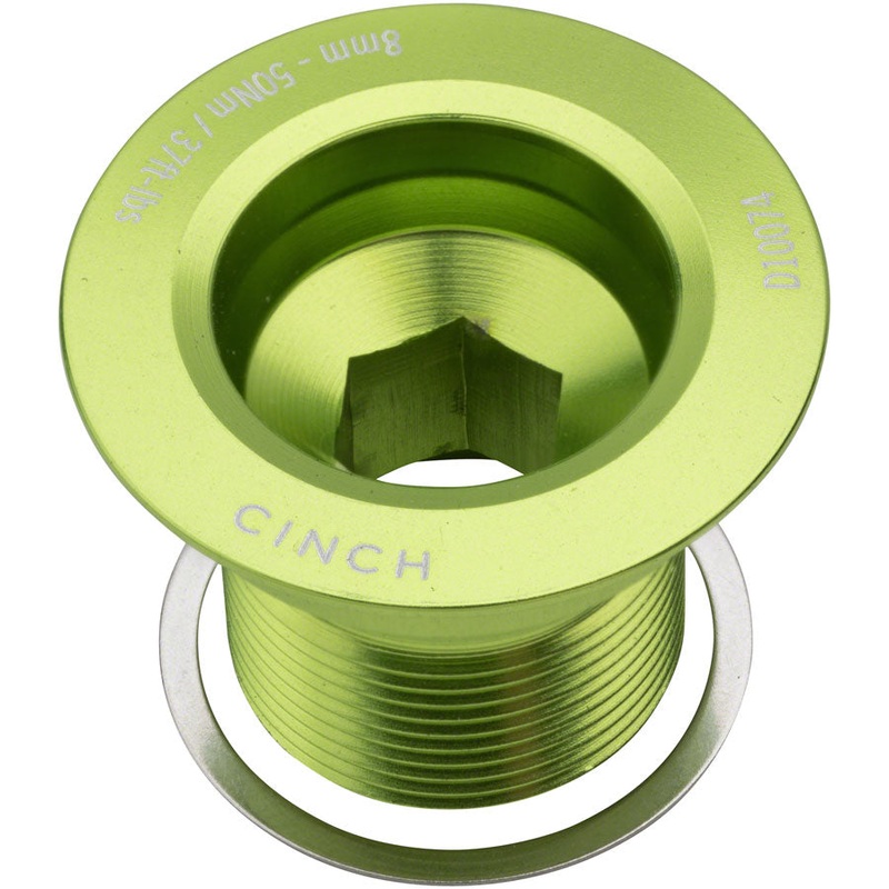 CINCH Crank Bolt with Washer – NDS M18 Gloss Green