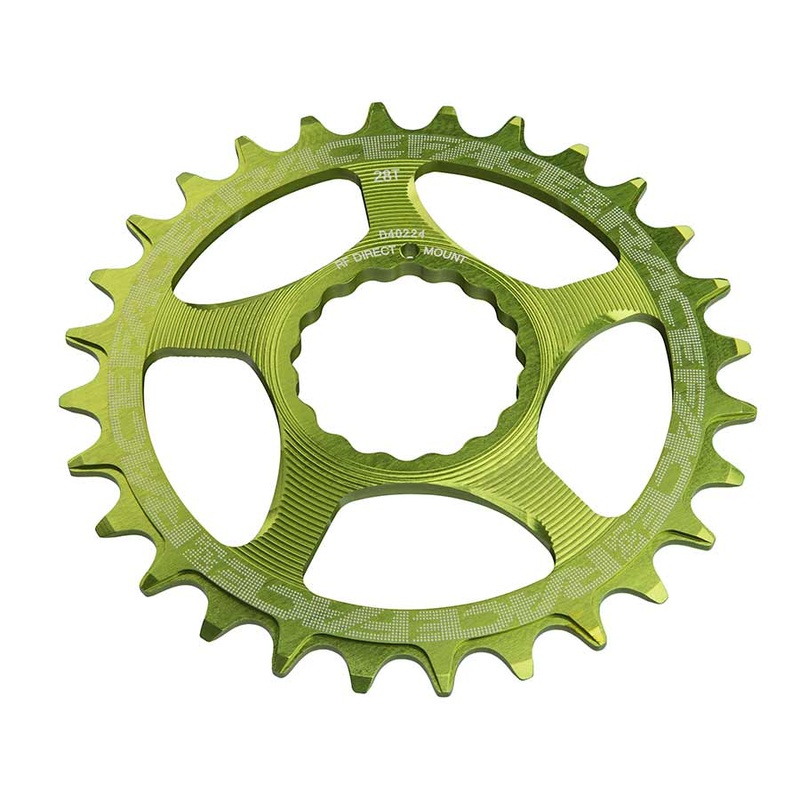 Narrow Wide Chainring: Direct Mount CINCH 30t Green