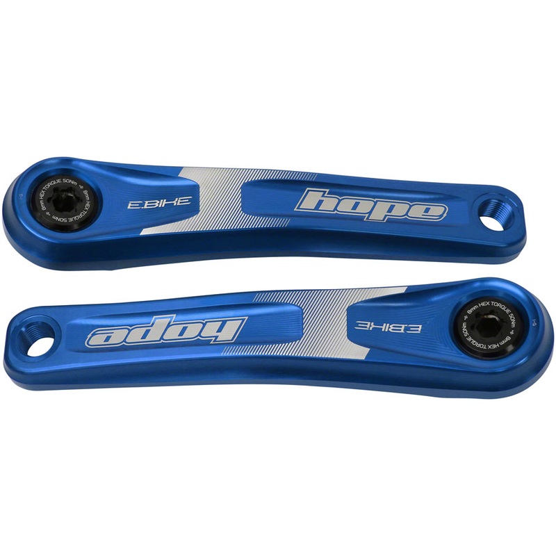 Ebike Crank Arm Set – 165mm ISIS Specialized Offset Blue