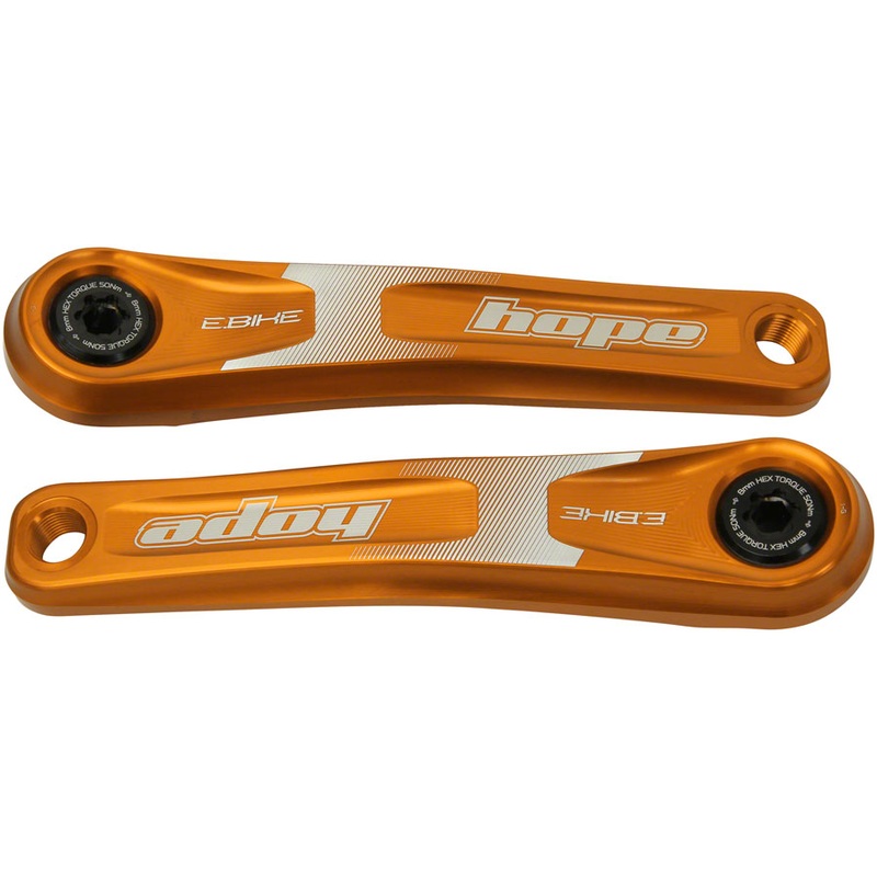Ebike Crank Arm Set – 165mm ISIS Specialized Offset Orange