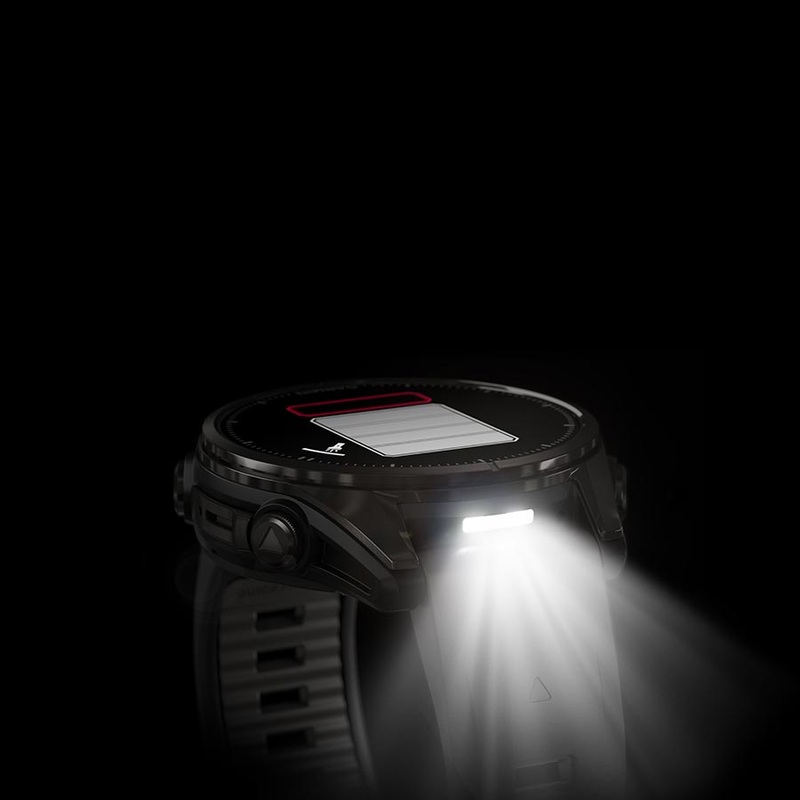 Garmin fenix 8 Smartwatch – 43mm AMOLED Sapphire Carbon Gray DLC Titanium BLK/Pebble Gray Silicone