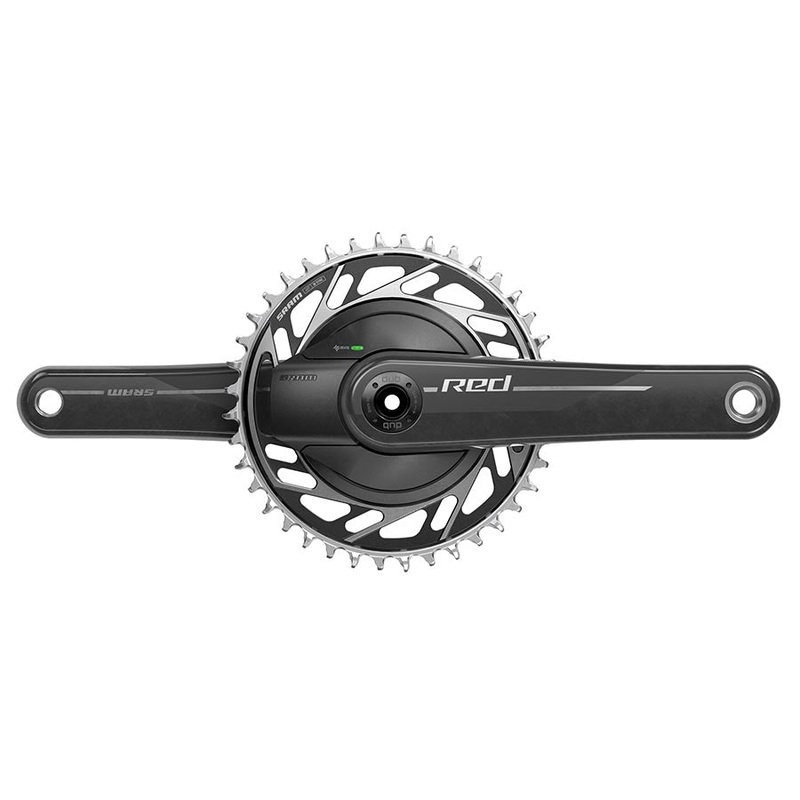 RED 1x XPLR AXS Power Meter Wide Crankset – 170mm 13-Speed 40t Threaded Mount 8-Bolt PM Spider DUB Spindle Natural Carbon E1