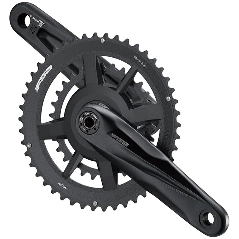 Gossamer Pro AGX+ 2x Crankset – 175mm 11-Speed 46/30t DM/90 BCD 24mm MegaExo Spindle N11 BLK
