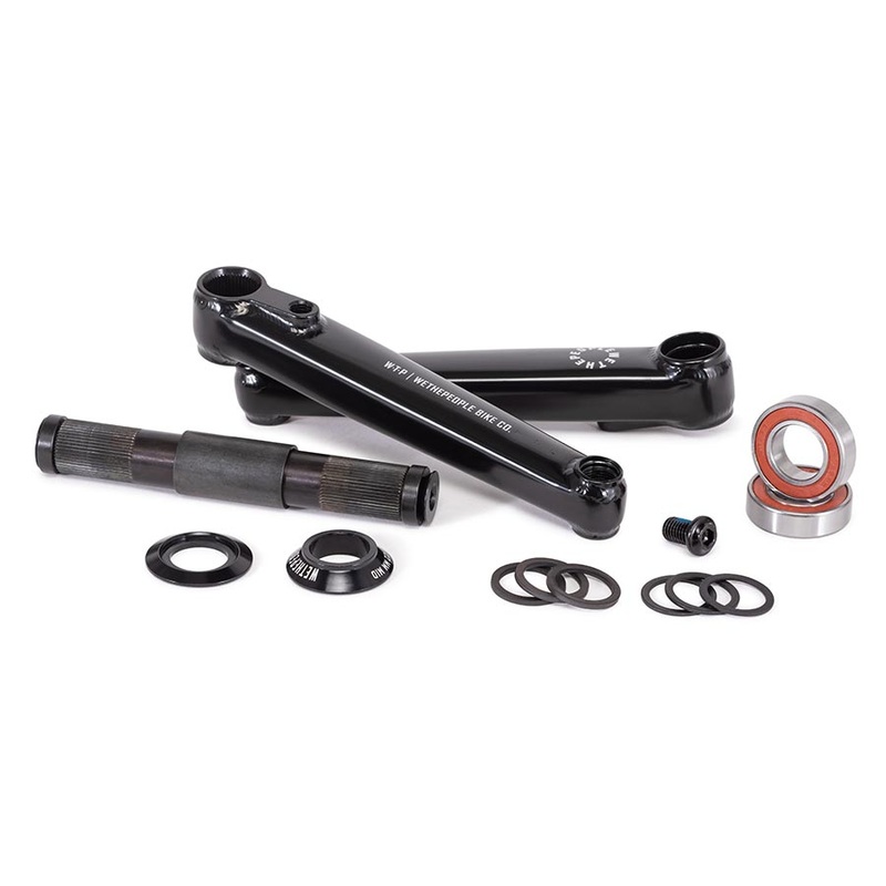 Logic Crankset Spindle: 22mm 22mm 175mm Black BMX Set
