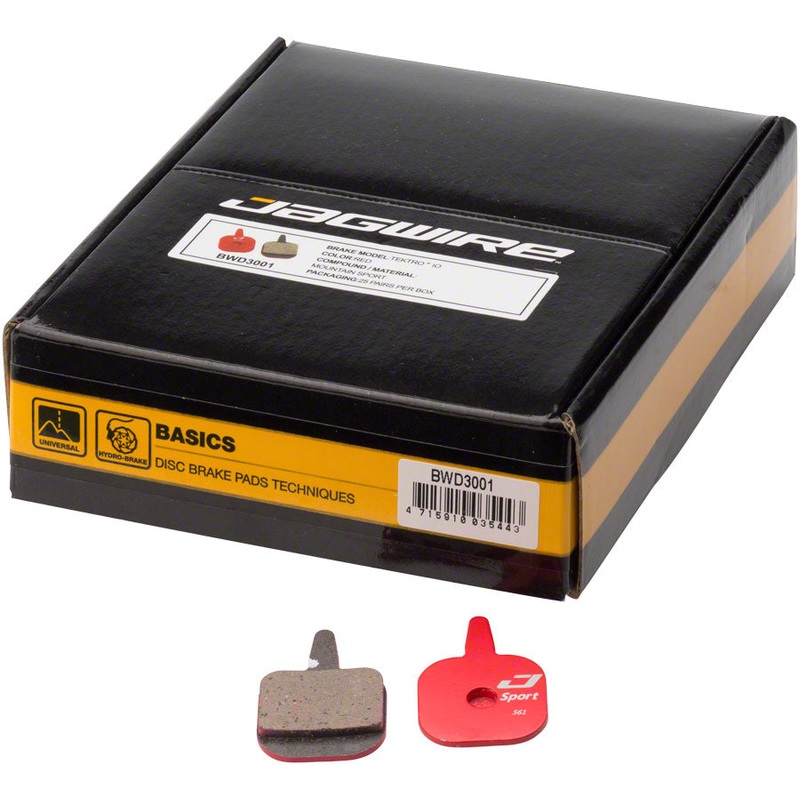 Mountain Sport Disc Brake Pads for Tektro IO: Box of 25 Pairs