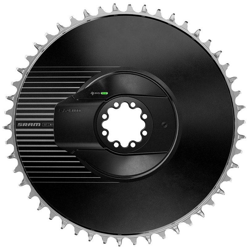 SRAM RED AXS Aero Power Meter Chainring Kit – 44t 12/13-Speed 8-Bolt Direct-Mount 6.5mm Offset BLK E1
