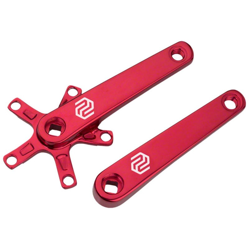 SQ-1 Crank Arm Set – 150mm Square Taper JIS Spindle Interface 110mm BCD Red