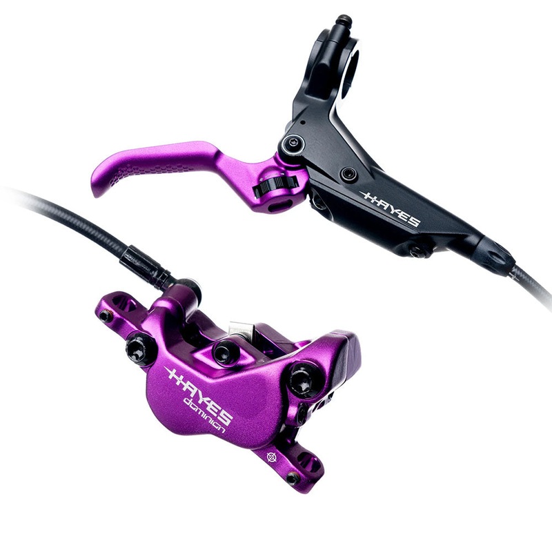 Hayes Dominion A4 Disc Brake Lever – Front Rear Hydraulic Post Mount Purple/BLK