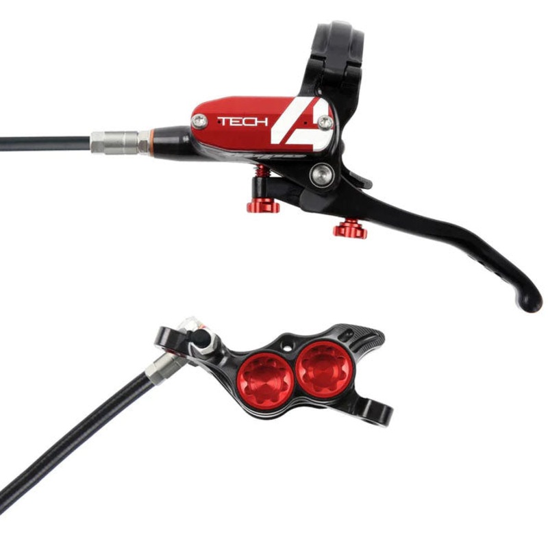 Tech 4 E4 Disc Brake and Lever Set – Front Hydraulic Post Mount Red