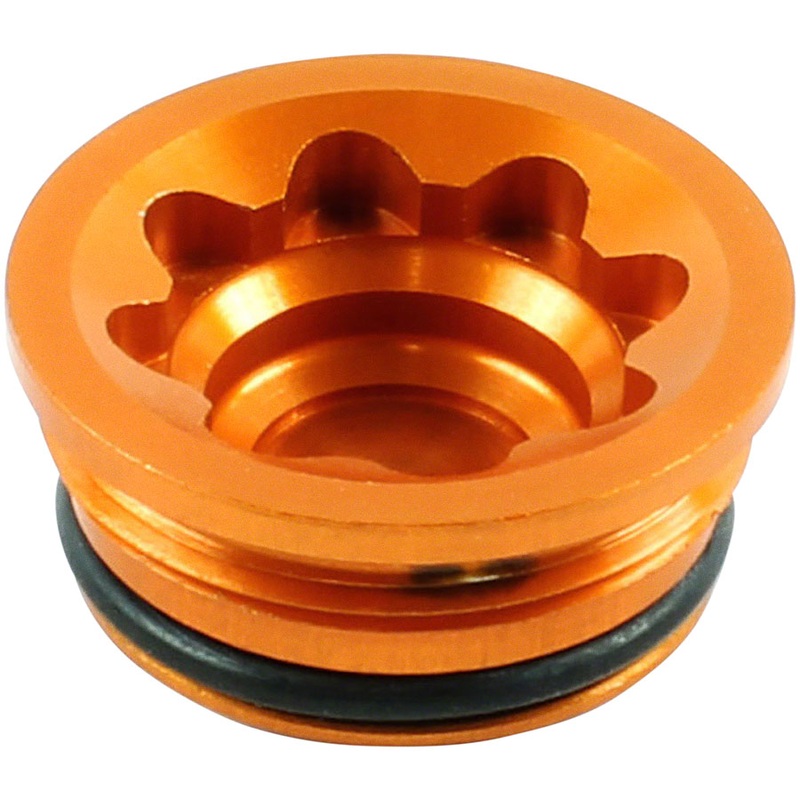 V4 Large Disc Brake Caliper Bore Cap – Orange