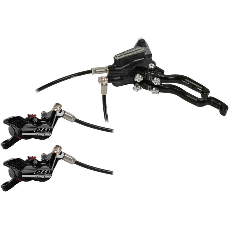 Tech 3 E4 Duo Disc Brake Lever – Left Hand Front Rear Hydraulic Post Mount BLK